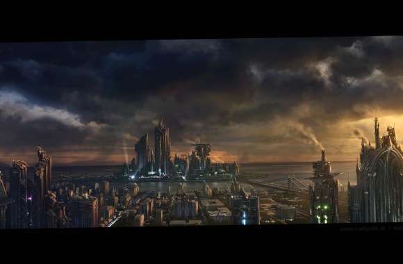 Futuristic Robot Sci-Fi City - wallpapers hd quality