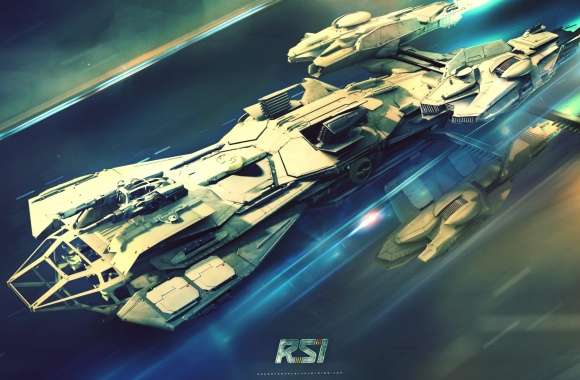 Futuristic Sci Fi Spaceship Video Game Star Citizen