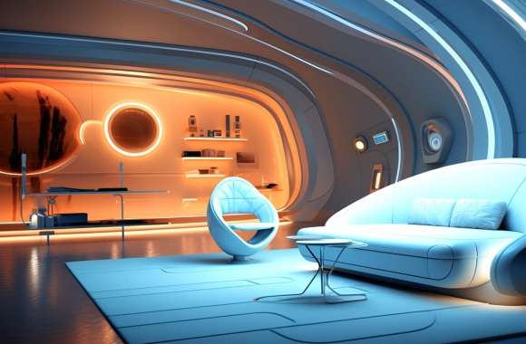 Futuristic Smart Home Wallpaper wallpapers hd quality