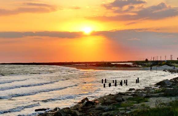 Galveston Sunset wallpapers hd quality