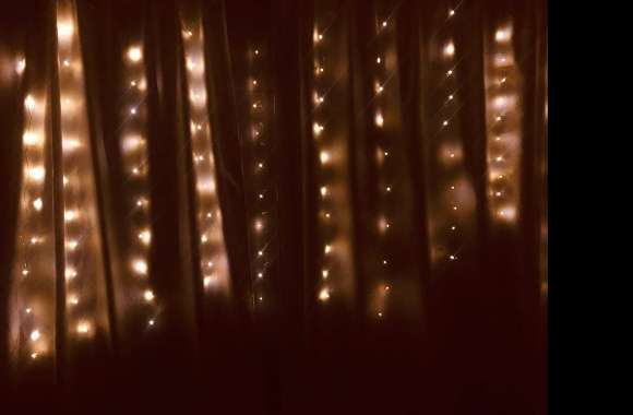 Garlands, lights, winter