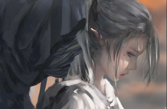 GhostBlade Sad Grey Hair - A Haunting wallpapers hd quality