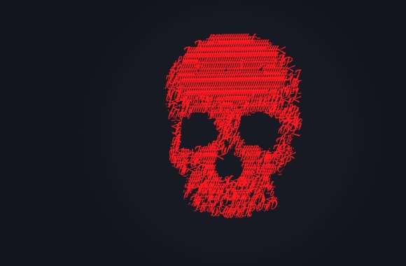 Glitch Art Dark Skull wallpapers hd quality