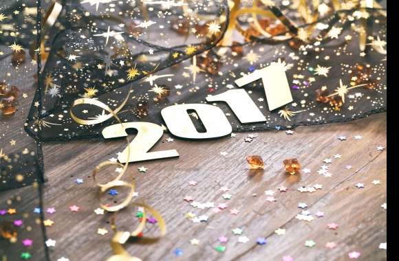 Golden Confetti New Year 2017 -