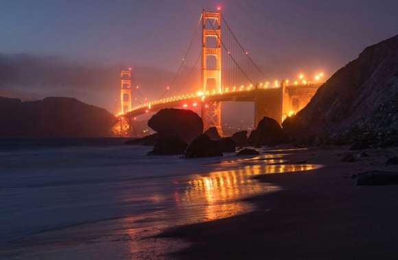 Golden Gate Bridge Illuminated