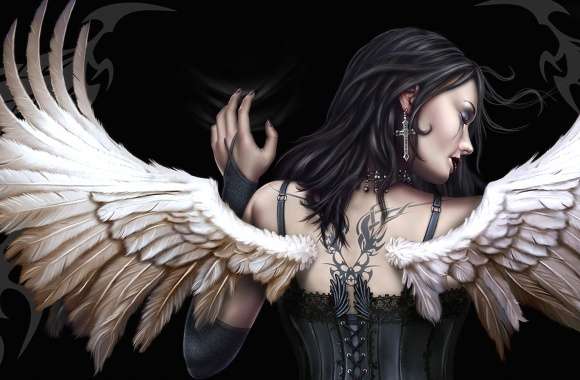 Gothic Dark Angel Wings