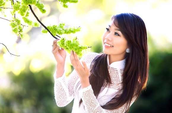 Graceful Asian Woman -