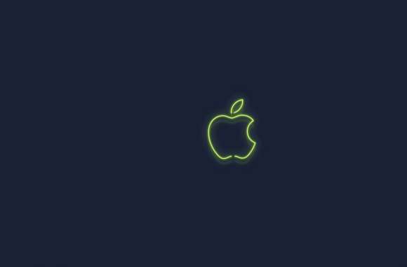 Green Apple logo Neon sign