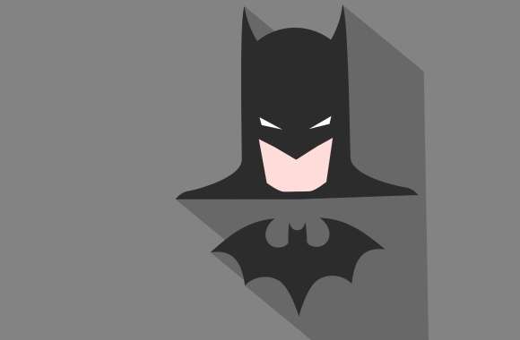 Grey Minimalist DC Comics Comic Batman