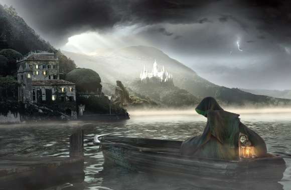 Grim Reaper Across the Lake -