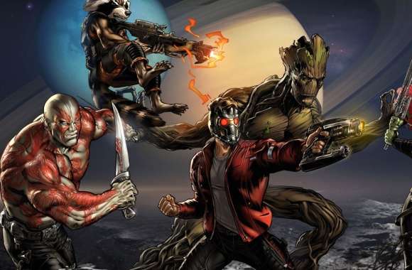 Guardians of the Galaxy HD Comic Wallpaper