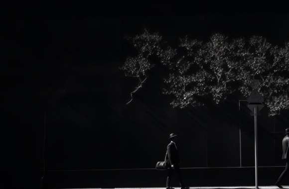 H1Black and White Urban Silhouettes - City Aesthetic wallpapers hd quality
