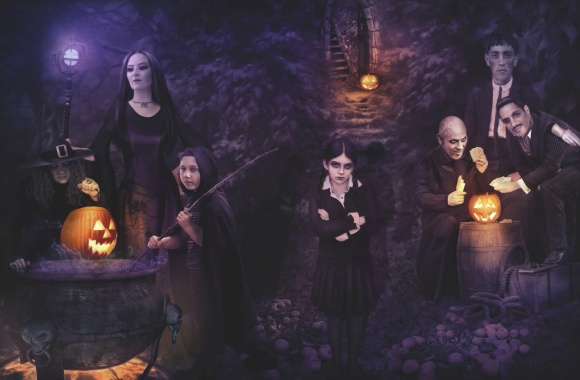 Halloween with The Addams Family wallpapers hd quality