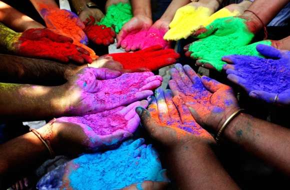 Hand Colors Holiday Holi