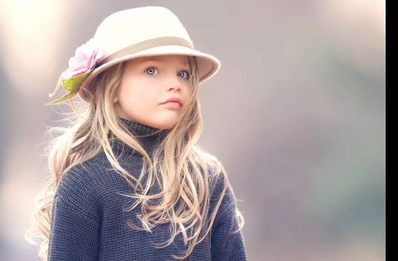 Hat Blue Eyes Blonde Photography Child