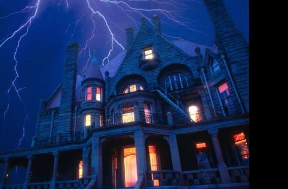 Haunted Night Halloween Lightning