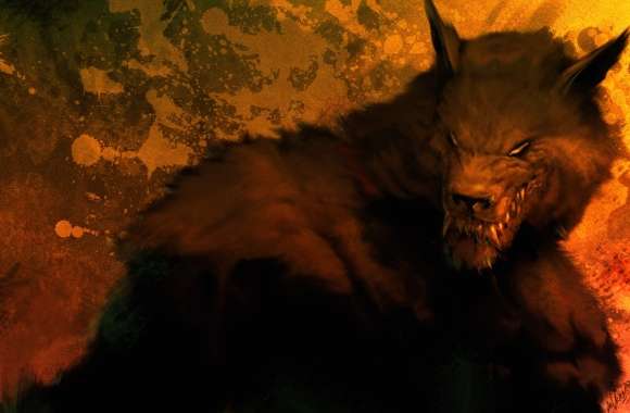 HD Dark Fantasy Werewolf Wallpaper