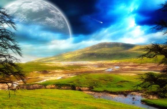 HD Sci-Fi Landscape Wallpaper wallpapers hd quality