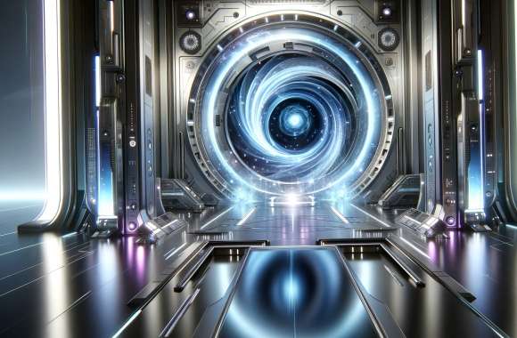 HD Sci-Fi Portal Wallpaper – Futuristic Gateway wallpapers hd quality