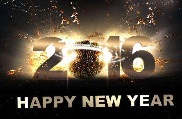 HD Wallpaper for a Joyful New Year 2016 Celebration