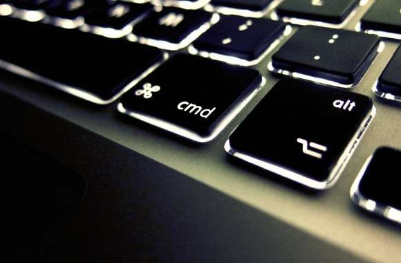 HD Wallpaper of a Sleek Technology Keyboard