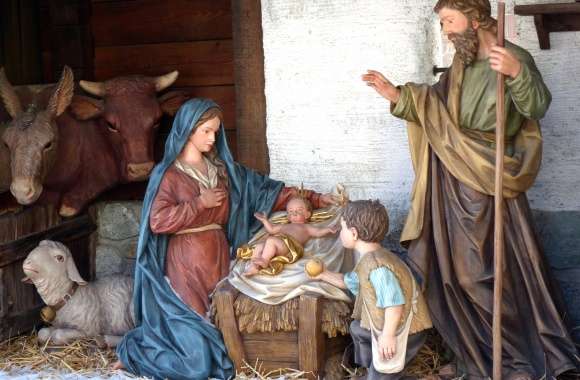 HD Wallpaper of the Nativity Scene A Celebration of Christmas wallpapers hd quality