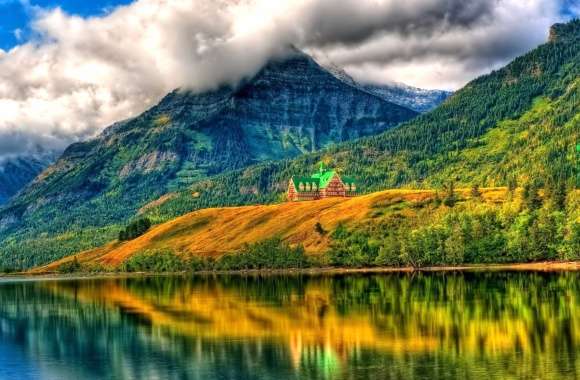 HDR Forest Tree Lake Landscape Cloud Mountain House Photography Reflection