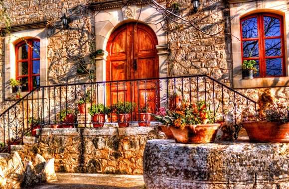 HDR Stone House wallpapers hd quality