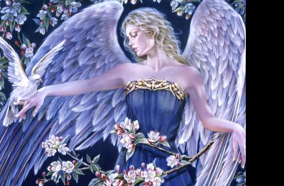 Heavenly Elegance Fantasy Angel wallpapers hd quality