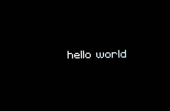 Hello world Pixel art