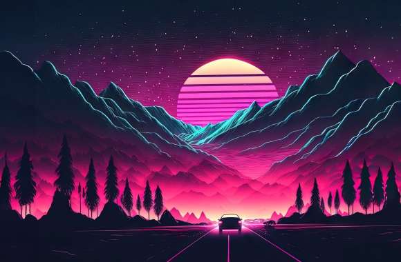 Highway Outrun wallpapers hd quality