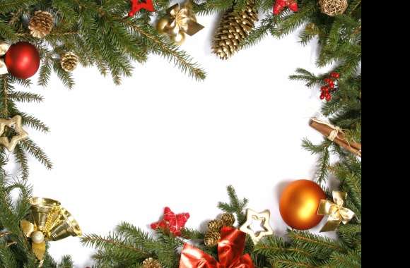 Holiday Cheer HD Christmas Ornaments Wallpaper