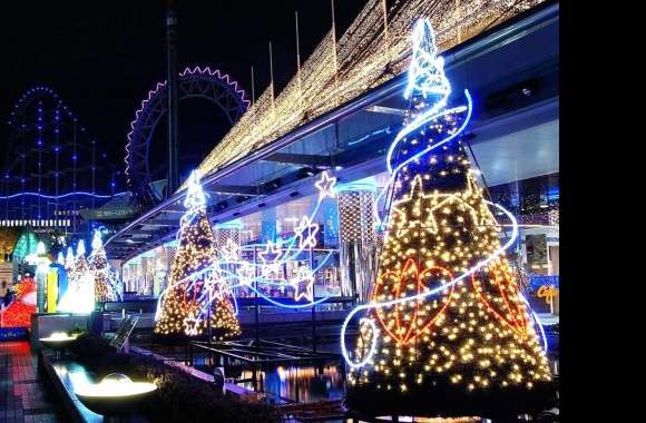 Holiday Lights on a Magical Christmas Tree