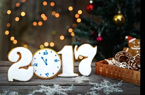 Holiday New Year 2017 Cookie wallpapers hd quality