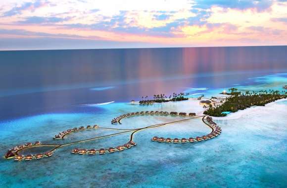 Horizon Sky Ocean Island Beach Resort Maldives Photography Holiday