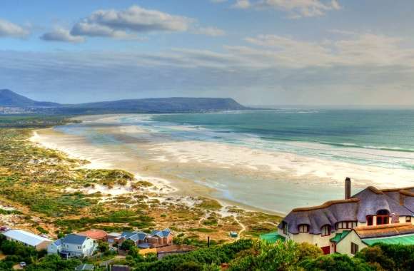 House Beach Sea Noordhoek Beach Western Cape Cape Town South Africa Coast Mansion Seaside Photography Coastline
