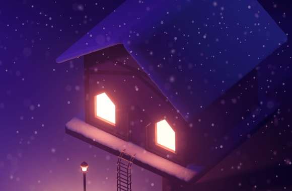 House in the Snow wallpapers hd quality