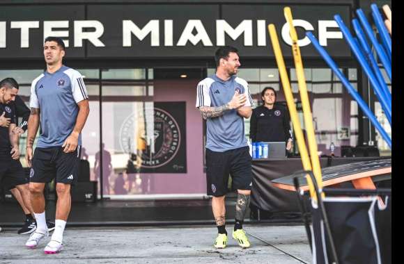 Inter Miami CF Training Session Featuring Iconic Soccer Stars