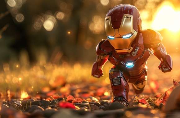 Iron Man Chibi AI art wallpapers hd quality