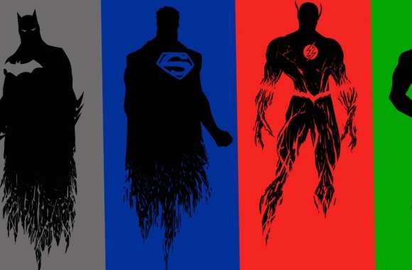 Justice League Silhouettes