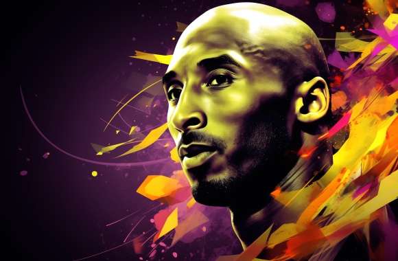 Kobe Bryant in Vector Art Wallpaper