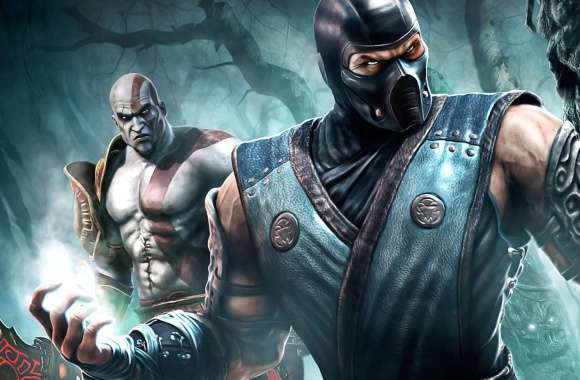 Kratos and Sub-Zero Clash - Fantasy