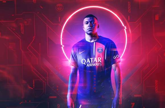 Kylian Mbappé Paris Saint-Germain HD Desktop Wallpaper