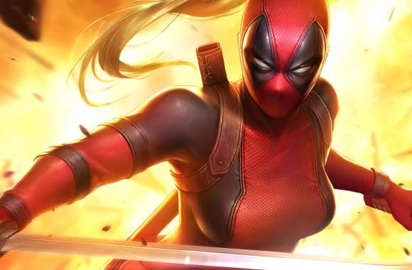 Lady Deadpool Comic Wallpaper - HD Art