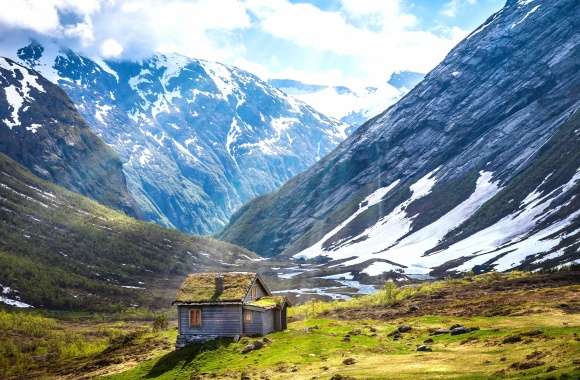 Landscape Cabin Norway Photography Mountain