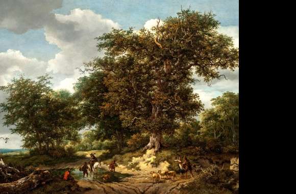 Landscape Tree Artistic Oil