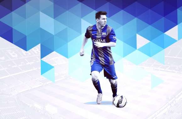 Lionel Messi - Dynamic Soccer Star on the Field