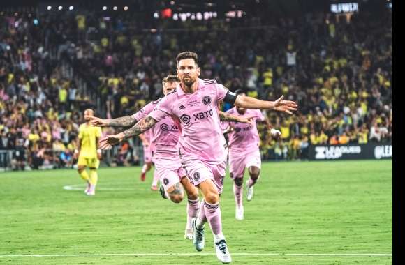 Lionel Messi Inter Miami CF Action Shot -