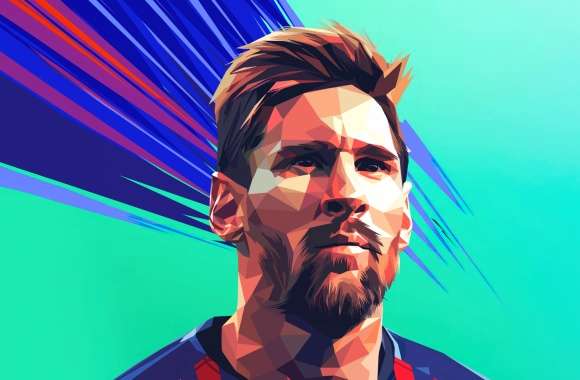 Lionel Messi Low poly wallpapers hd quality