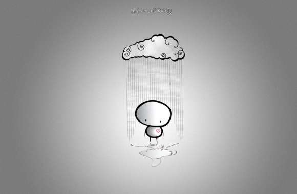 Lonely Cloud Love - Artistic Gray Mood